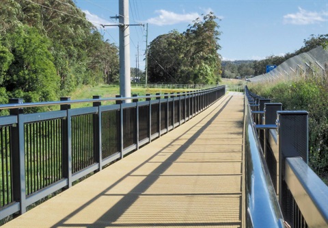 Moonee Cycleway bridge north